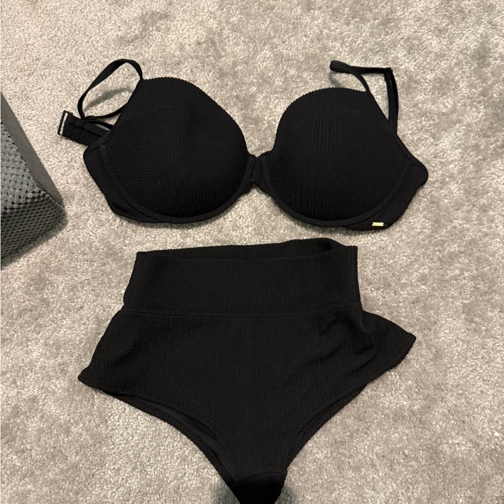 PINK Victoria's Secret black bathing suit